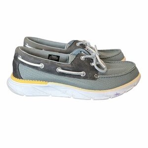 LL Bean Kennebec Moc 2 green boat shoes size 8.5 comfort casual nautical boating